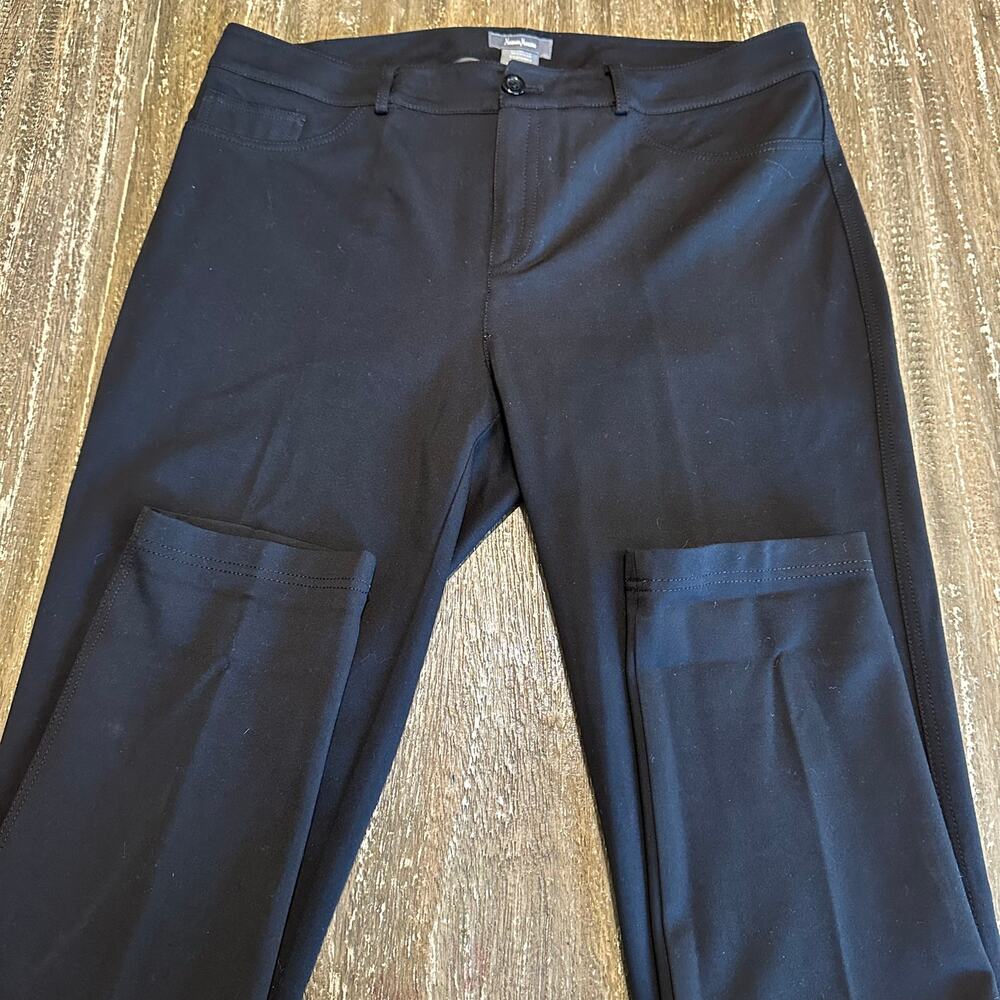 Neiman Marcus Work Dress Pants Rayon Nylon Spandex Blend Black Womens Size 10